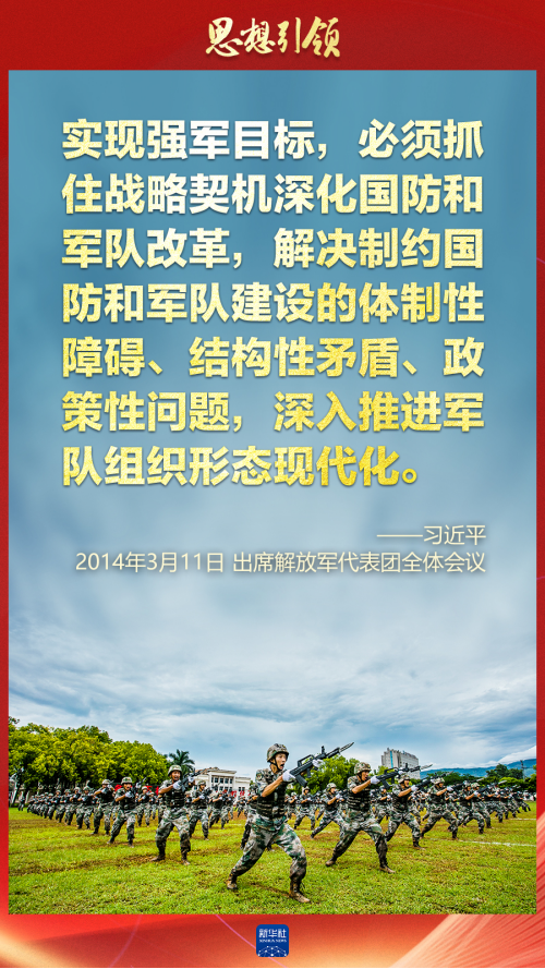 思想引領｜兩會上，習主席這樣談強軍之路