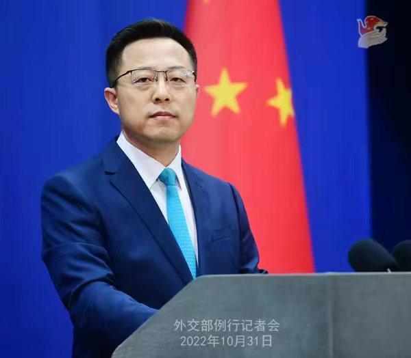 外交部發(fā)言人趙立堅。 薛偉 攝