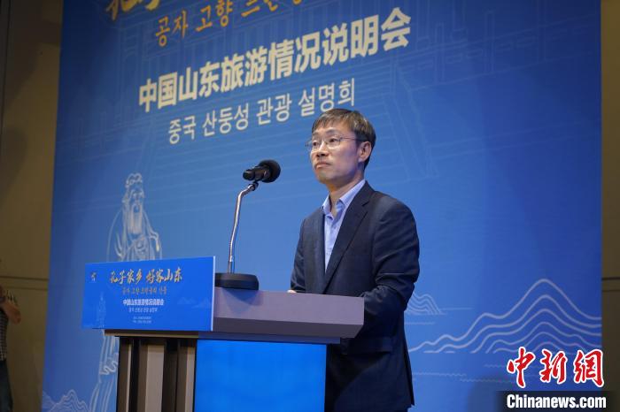 首爾市政府觀光體育局局長(zhǎng)金英渙致辭?！⑿?攝