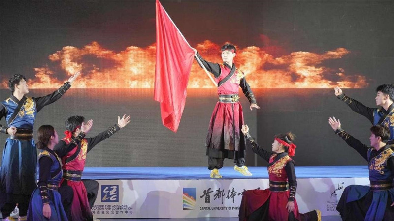 圖為“華夏風(fēng) 功夫情”演出場景，中國駐阿聯(lián)酋大使館供圖