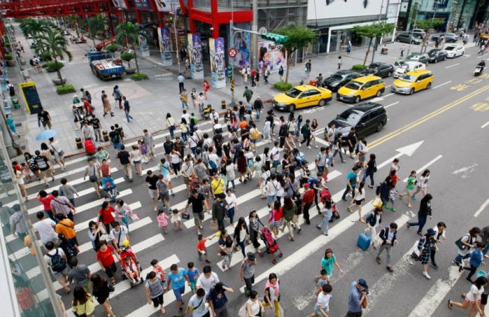 圖為信義商圈。圖片來(lái)源：臺(tái)灣“中時(shí)新聞網(wǎng)”。