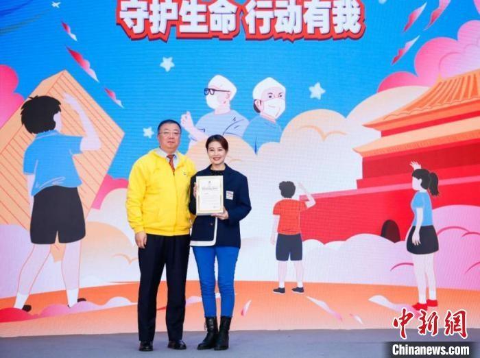 演員周海媚受邀參與公益活動(dòng)?！」鶆P敏 攝