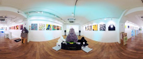 “大衛(wèi)猿”主題展覽現(xiàn)場。（主辦方供圖）