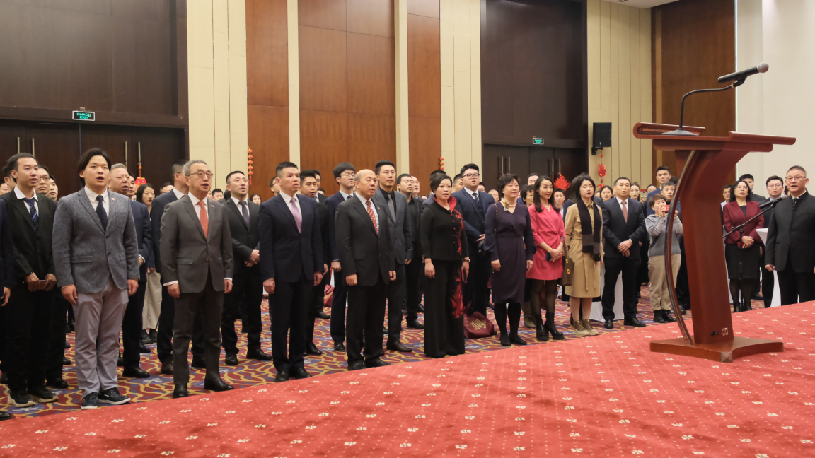 駐白俄羅斯使館2024年新春招待會現(xiàn)場。 駐白俄羅斯使館供圖