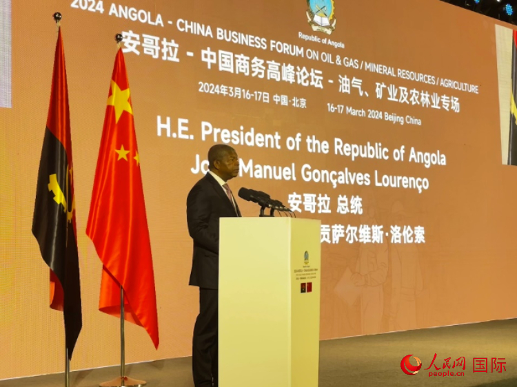 安哥拉總統(tǒng)若昂·曼努埃爾·貢薩爾維斯·洛倫索。人民網(wǎng)記者 張榮攝