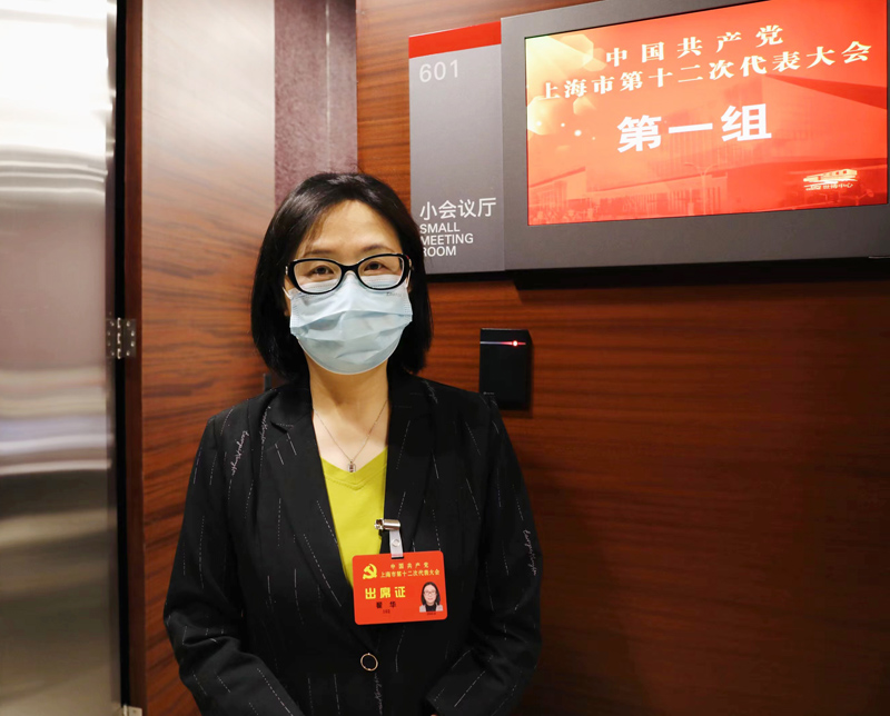 黨代表翟華。人民網(wǎng) 王文娟攝