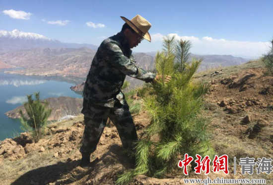 圖為尖扎干部職工生態(tài)建設和環(huán)境保護現(xiàn)場。尖宣 供圖