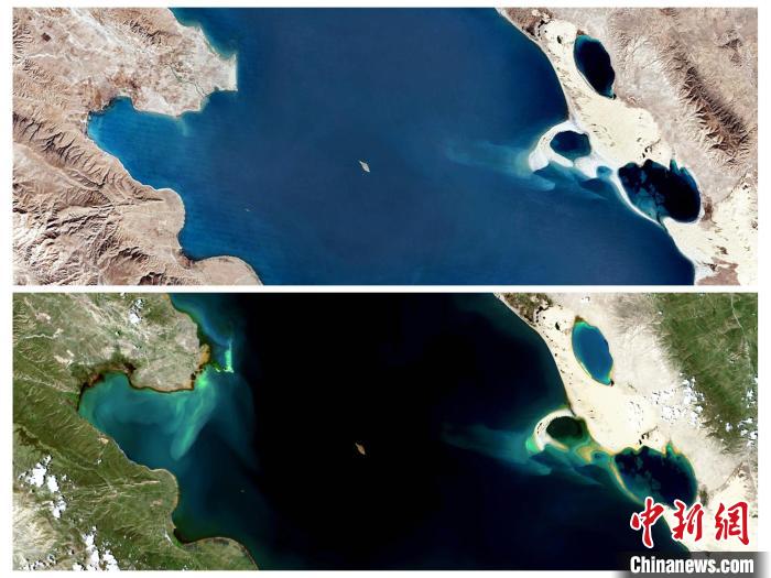 衛(wèi)星鳥瞰“生態(tài)大省”青海：沙化治理明顯，青海湖如藍寶石