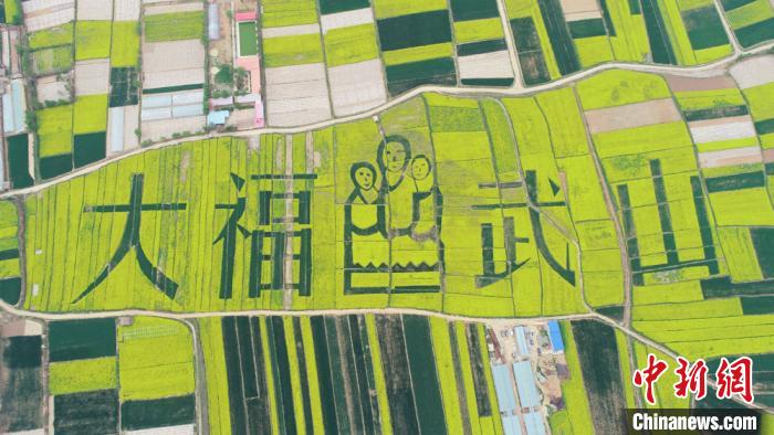 2019年4月，天水武山縣萬畝鄉(xiāng)村油菜花海。(資料圖) 何海瑞 攝