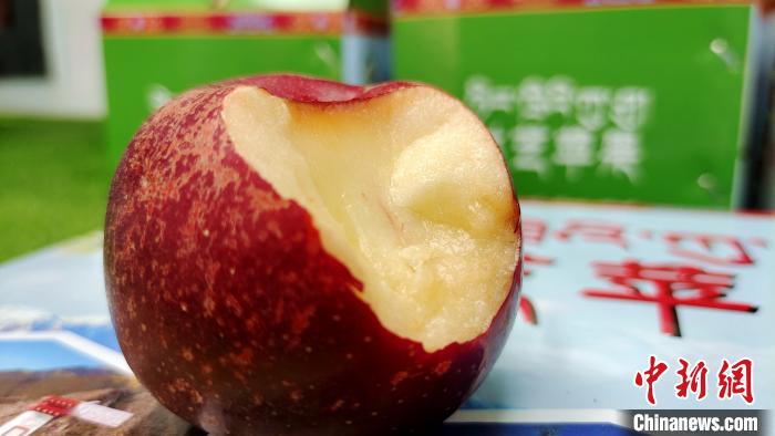 圖為通麥村特色甜心蘋(píng)果。　貢桑拉姆 攝