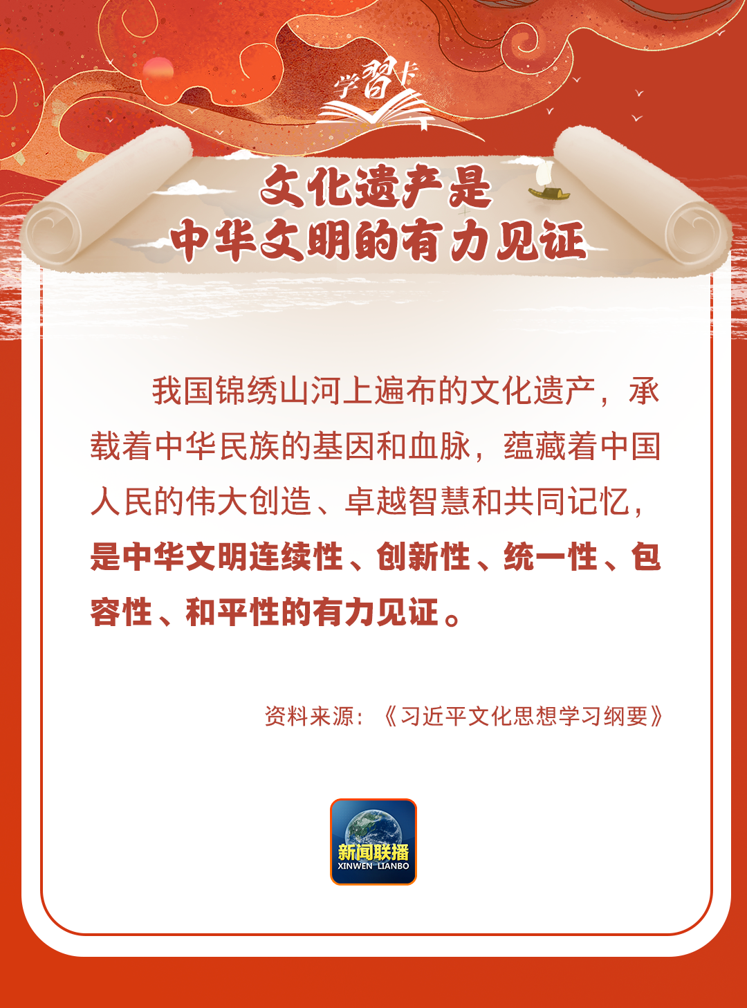 學(xué)習(xí)卡丨守護(hù)好中華民族的文化瑰寶！