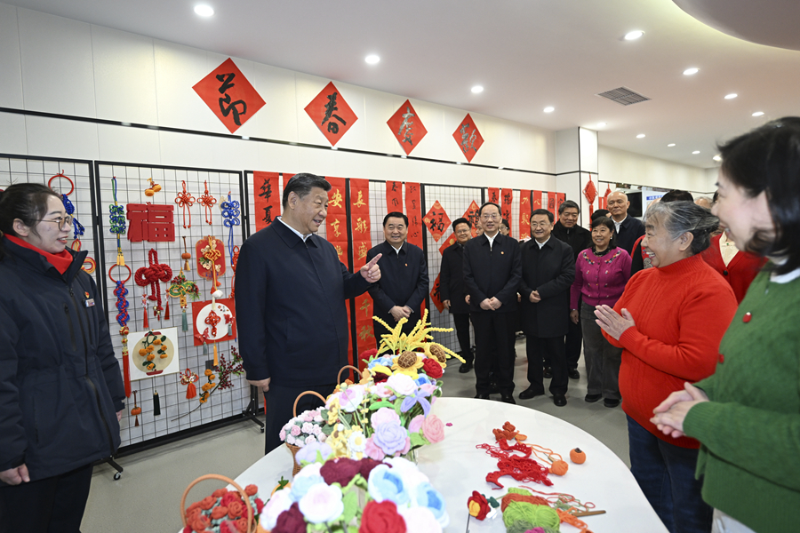 2025年1月23日，習(xí)近平總書記在沈陽大東區(qū)長安街道長安小區(qū)社區(qū)黨群服務(wù)中心考察。