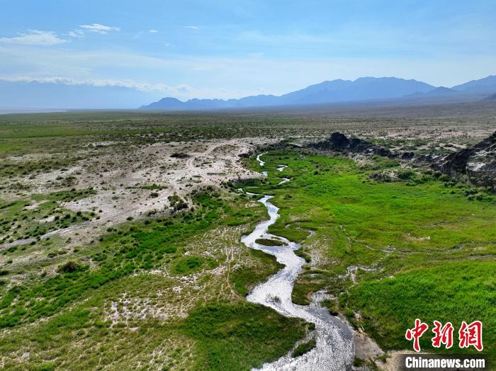 圖為航拍都蘭湖國(guó)家濕地公園綠意盎然?！∑钤鲚?攝