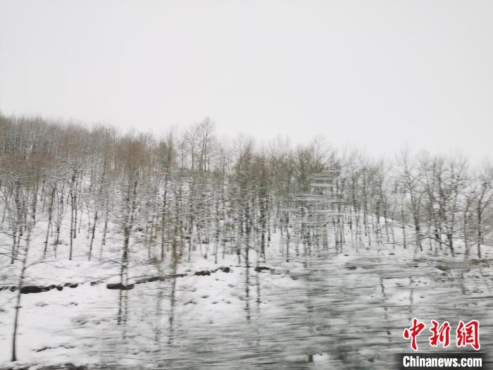 圖為青海青沙山區(qū)域被降雪覆蓋?！?zhí)砀?攝