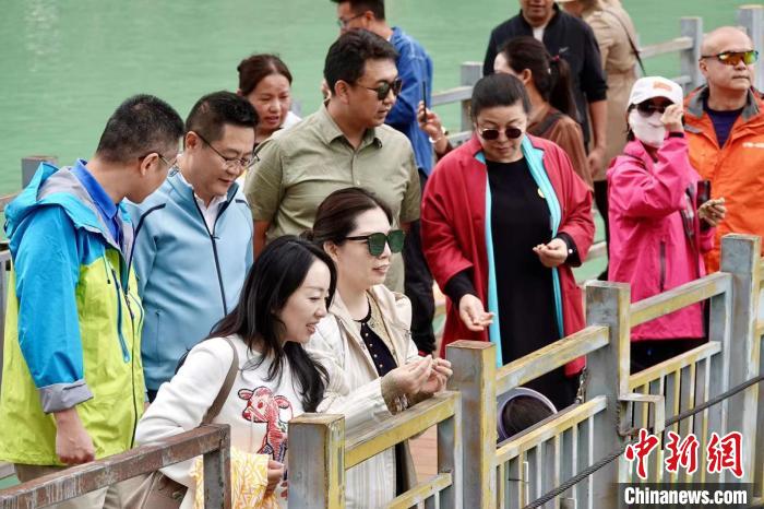 全國新的社會階層人士服務團考察林芝巴河鎮(zhèn)生態(tài)保護項目?！∧岈?shù)┰龉﹫D